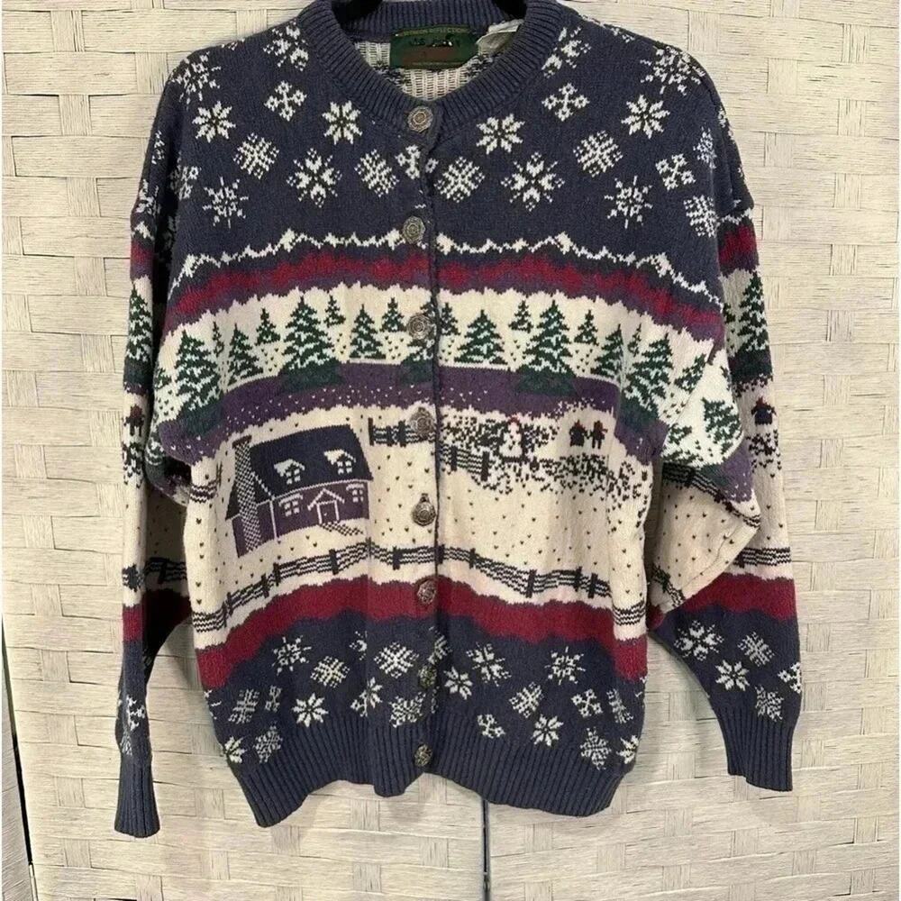 Vintage northern reflections, winter sweater in great condition size medium